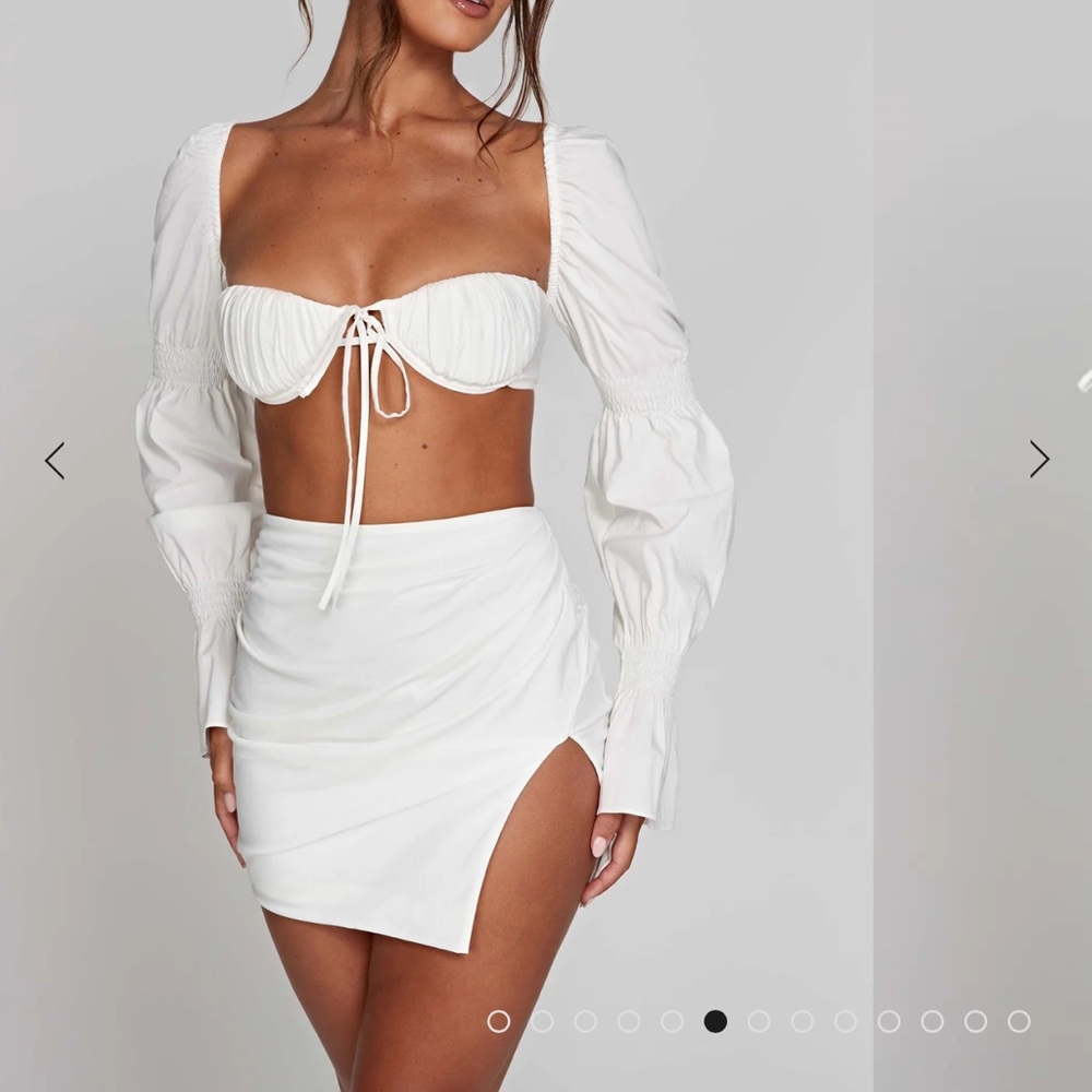 Elegant White Women's Skirt